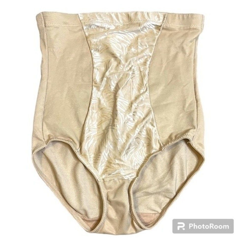 Maidenform Beige High Waist Brief Shapewear Size Medium